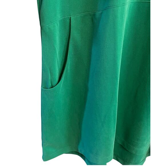 Soft Surroundings Green Tunic Button Back Pockets Long Shirt Top 1X Plus NEW - Picture 4 of 7